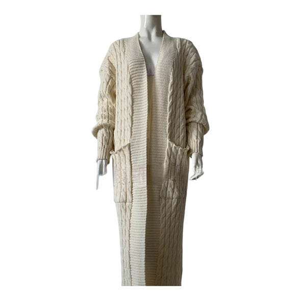 Berck Threads Women's Long Knit Boho Style Cardigan