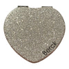 Compact Glitter Heart Mirror 😍