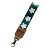 Flower Power Wristlet Strap Leather w/Cell Tether Adapter