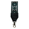 Embroidered Wristlet Strap Leather w/ Cell Tether Adapter