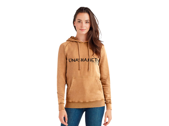 UNASHAMED One Sixteen - Graphic Unisex Vintage Raglan Pullover Hoodie Mid-Weight Fleece