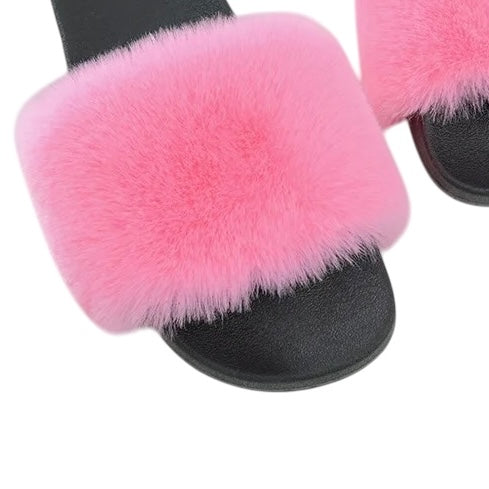 Berck Luxe Faux Rabbit Fur Slide PREORDER