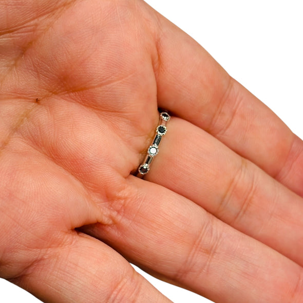 Moissanite Diamond GRA Certified Scrolled Cross Ring Sterling Silver PREORDER