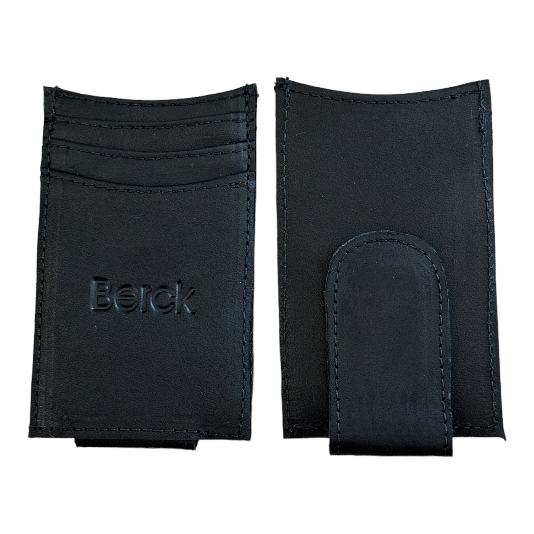 Money Clip Card Wallet Leather