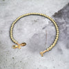 Beaded Bangle Bracelet 14k Gold Filled or 925 Sterling Silver
