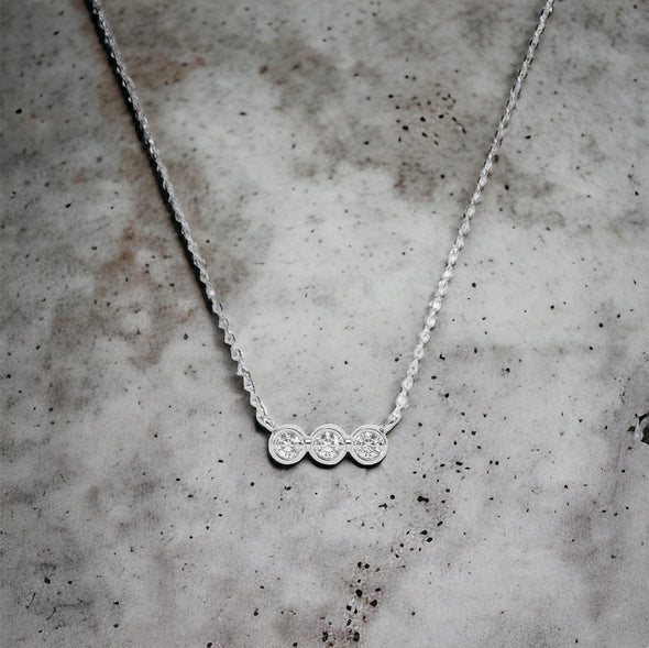PREORDER LIMITED EDITION - Trinity Moissanite Diamond Necklace