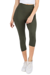 Buttery Soft Casual High Rise Capri Leggings (Available in Plus Size)