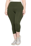 Buttery Soft Casual High Rise Capri Leggings (Available in Plus Size)