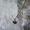 One-of-a-Kind Vintage Multicolored Carnelian Diamond Shaped Wrapped Bead Necklace Sterling Silver