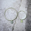 Dainty Peace Sign Infinity Earrings 925 Sterling/14k Gold Filled