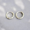 Huggie Hoop Earrings 12mm 14K Gold PVD Plated or 925 Sterling Silver PVD Plated