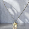 Dainty Ball Chain with Elephant Charm 14k Gold Filled or 925 Sterling Silver