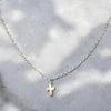 Dainty Cross Necklace 17"