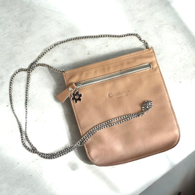 One-Of-A-Kind Deconstructed ORIGINAL LisaBerck Crossbody Bag with Chain Strap