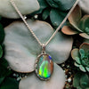 One of a Kind Aurora Triplet Opal Sterling Silver Necklace