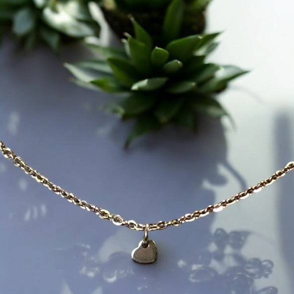 Dainty Heart Stainless Steel Necklace 18"