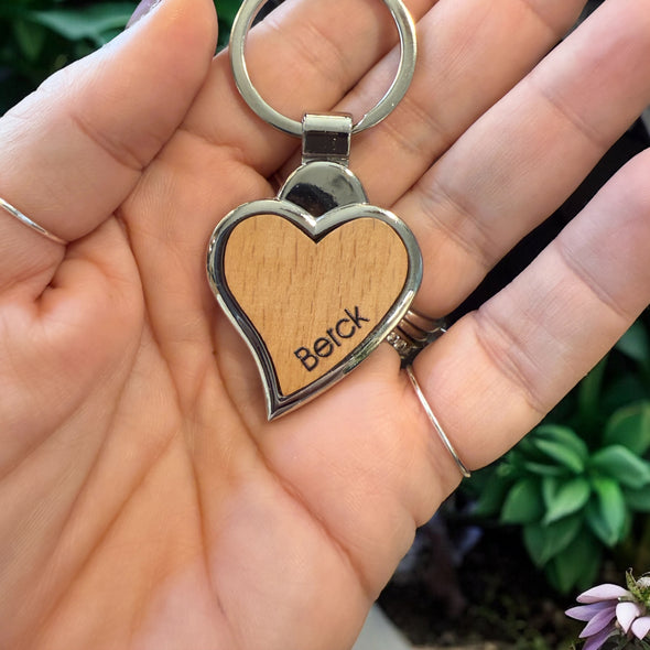 Spread The Love Logo Heart Keychain