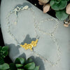 One-Of-A-Kind Floral Ring/Bracelet Combo 7" Sterling Silver/Brass