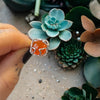 One-of-a-Kind Abstract Natural Red Onyx Sterling Silver Adjustable Ring