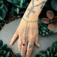 One-Of-A-Kind Green Onyx Gemstone Hand Chain 14K GF/GP 925
