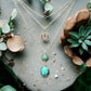One-Of-A-Kind Kingman Blue Turquoise & Thunderbird 3 Layer Sterling Silver Necklace