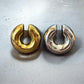 Waterproof Large Puffed Hoop Ear Cuff Polished Stainless Steel & 14k Gold PVD Plated Stainless Steel