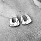 Waterproof Squared Puffy Hoop Earrings