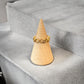 Waterproof Open Clover Adjustable Ring 18k Gold PVD Plated