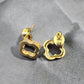 Waterproof Open Clover Stud Earrings