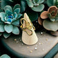 Waterproof Lotus Flower Ring 18k Gold PVD Plated & Polished Stainless Steel