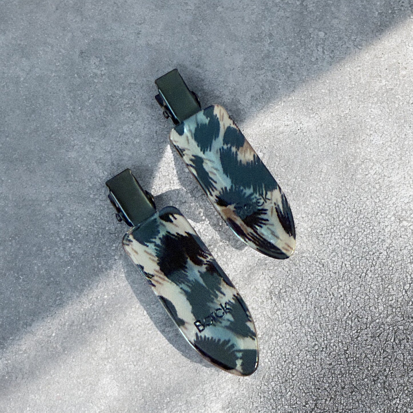 No-Crease Luxe Cheetah Hair Clips (Set of Two)