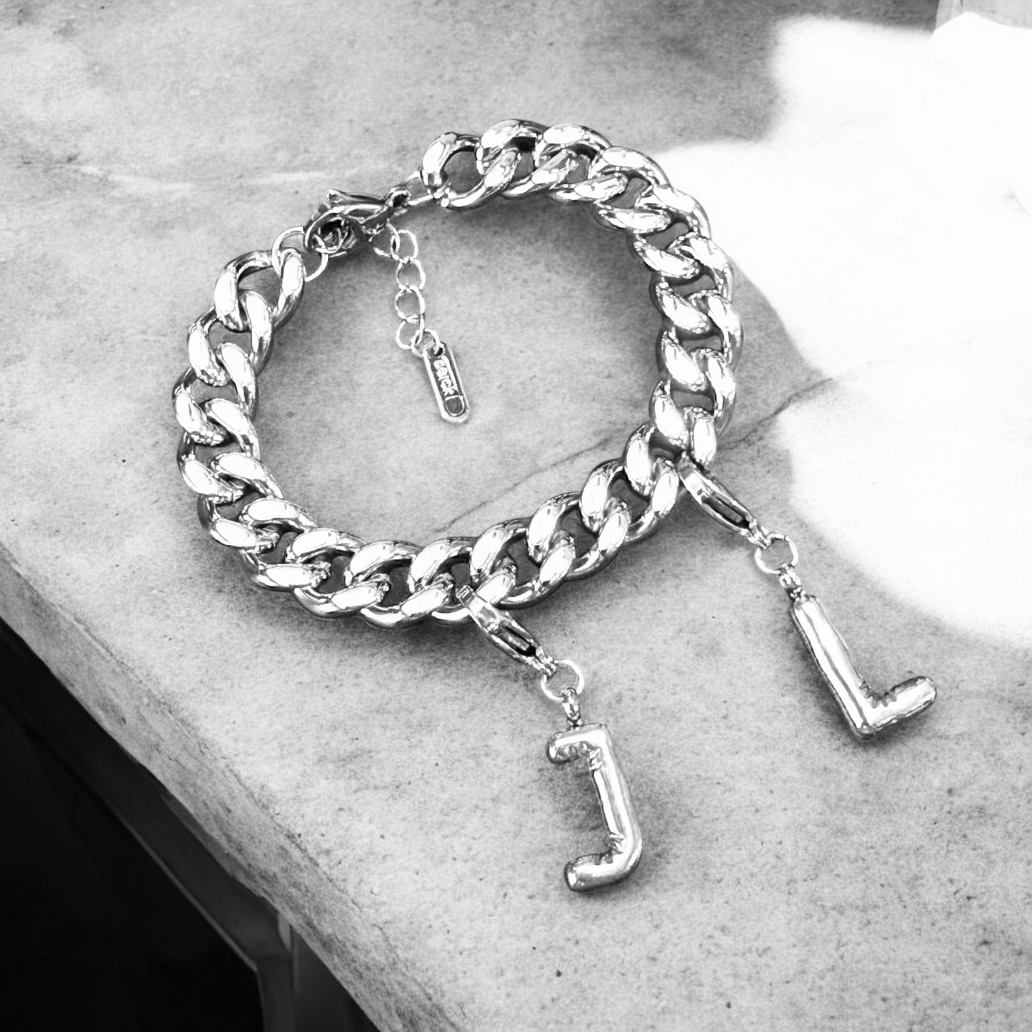 Waterproof Chunky Ballon Initial Charm