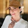 LIMITED EDITION Berck Embroidered Low Profile Trucker Faux Suede/Faux Hair