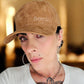 LIMITED EDITION Berck Embroidered Low Profile Trucker Faux Suede/Faux Hair