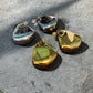 Waterproof Abstract Puffy Hoop Earrings