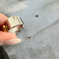 Waterproof Two-Tone Puffed Heart Ring Polished Stainless Steel & 18k Gold PVD Plated Stainless Steel