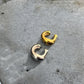 Waterproof Abstract Hoop Ear Cuff Polished Stainless Steel & 18k Gold PVD Plated Stainless Steel