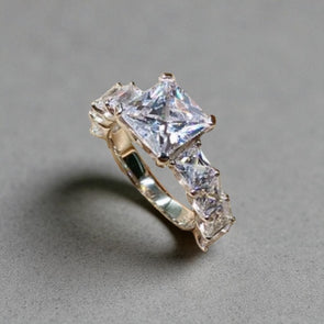 PREORDER - GRA Certified Moissanite Diamond Wedding & Engagement Rings (Sold Separately)