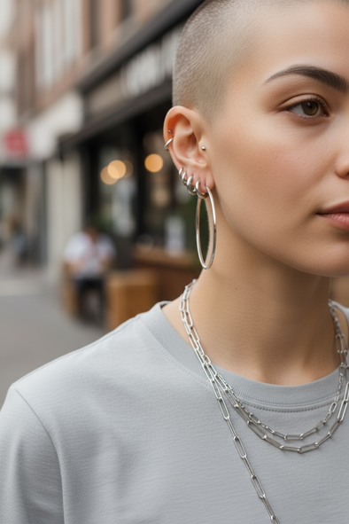 Waterproof Hoop Earrings - 14K Gold or Polished PVD Plated Stainless Steel (Multiple Sizes)