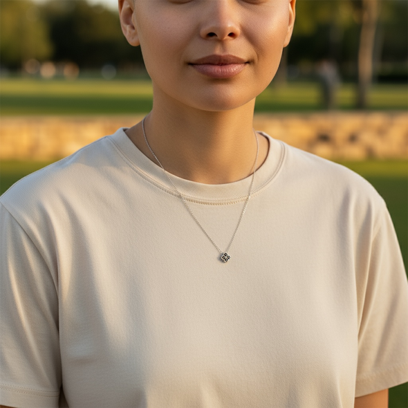 GRA Certified Moissanite Diamond Clover Necklace