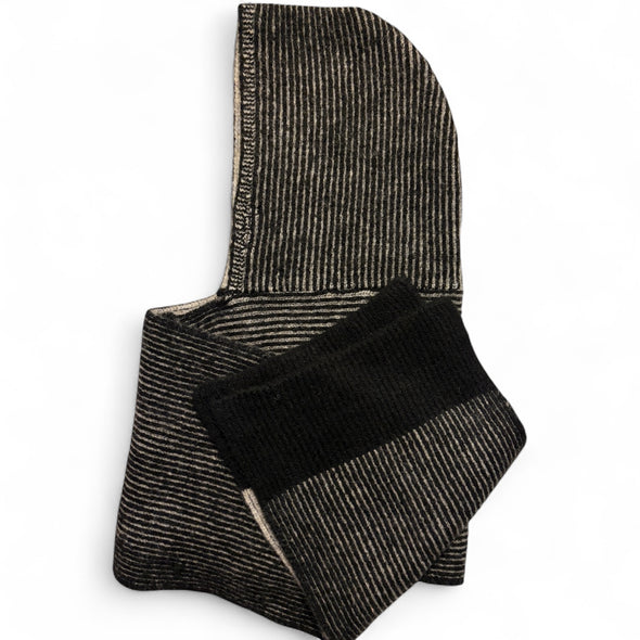 LIMITED EDITION Berck X CC Hooded Scarf Ribbed