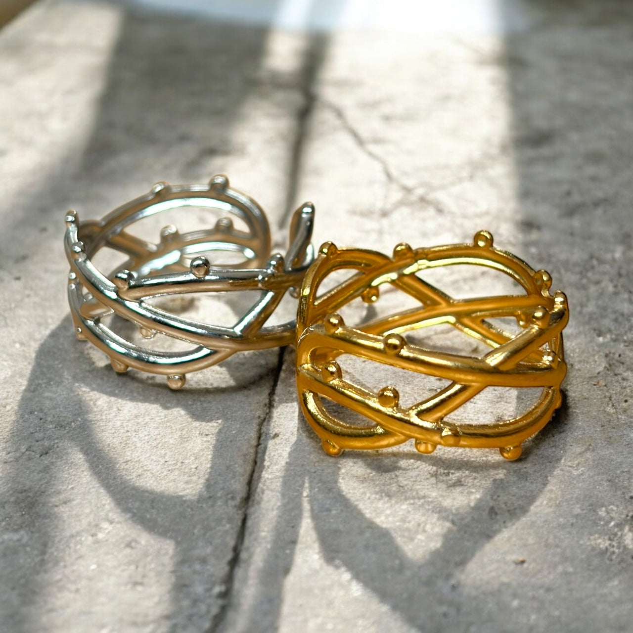 Waterproof Crown of Thorns Adjustable Ring