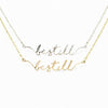 Waterproof "Be Still" Script Necklace