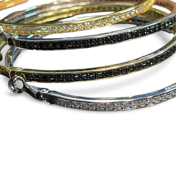 Moissanite Diamond Hoop Earrings