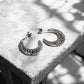 Waterproof Scalloped Boho Hoop Earrings