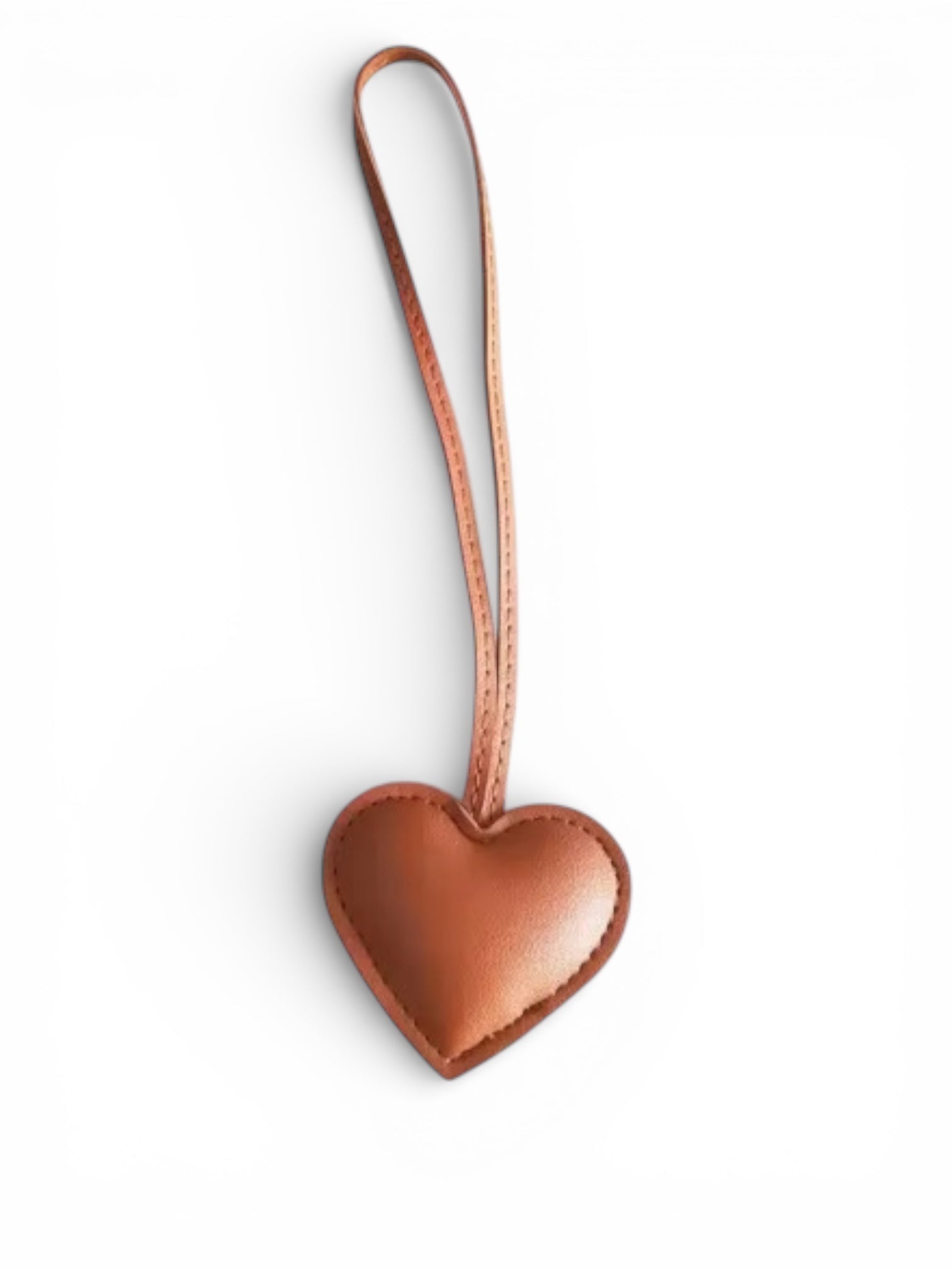 Limited Edition Valentine's Day Puffed Faux Leather Heart Bag Charm
