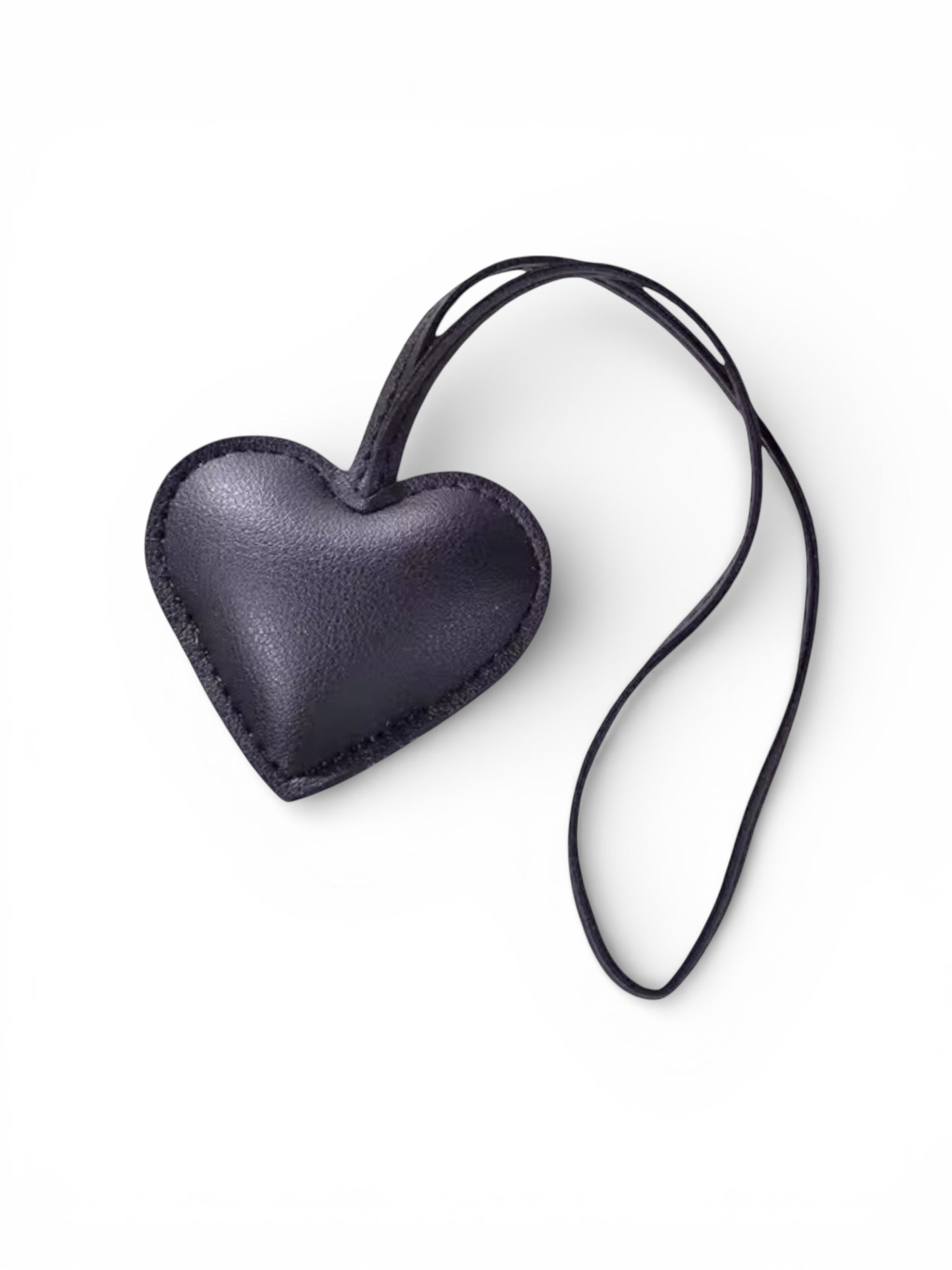 Limited Edition Valentine's Day Puffed Faux Leather Heart Bag Charm