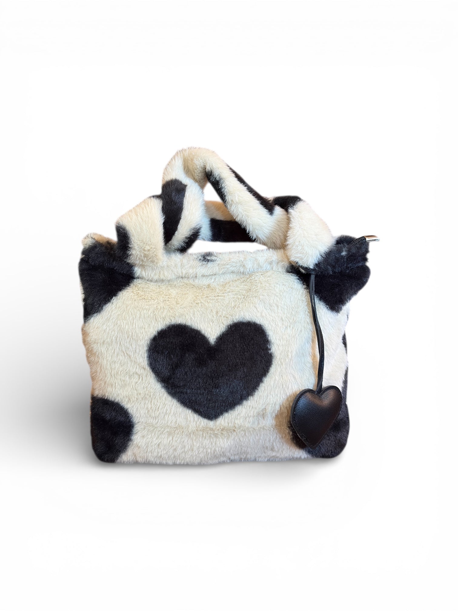 Limited Edition Valentine's Day Plush Faux Rabbit Heart Mini Tote