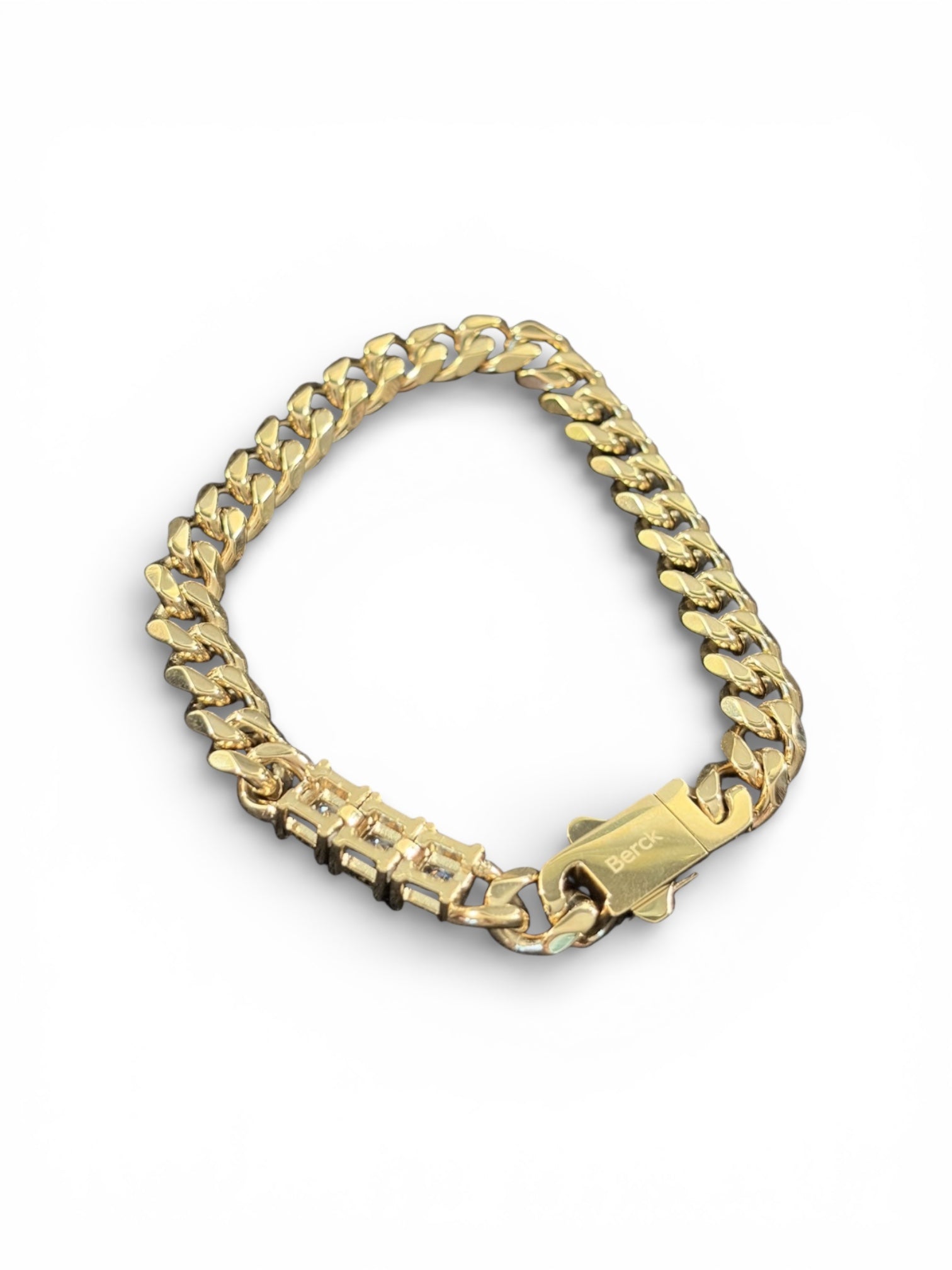 The Princess Collection - Waterproof Cuban Curb Chain Princess Cut 3 Zircon Diamond (Sold Separately)