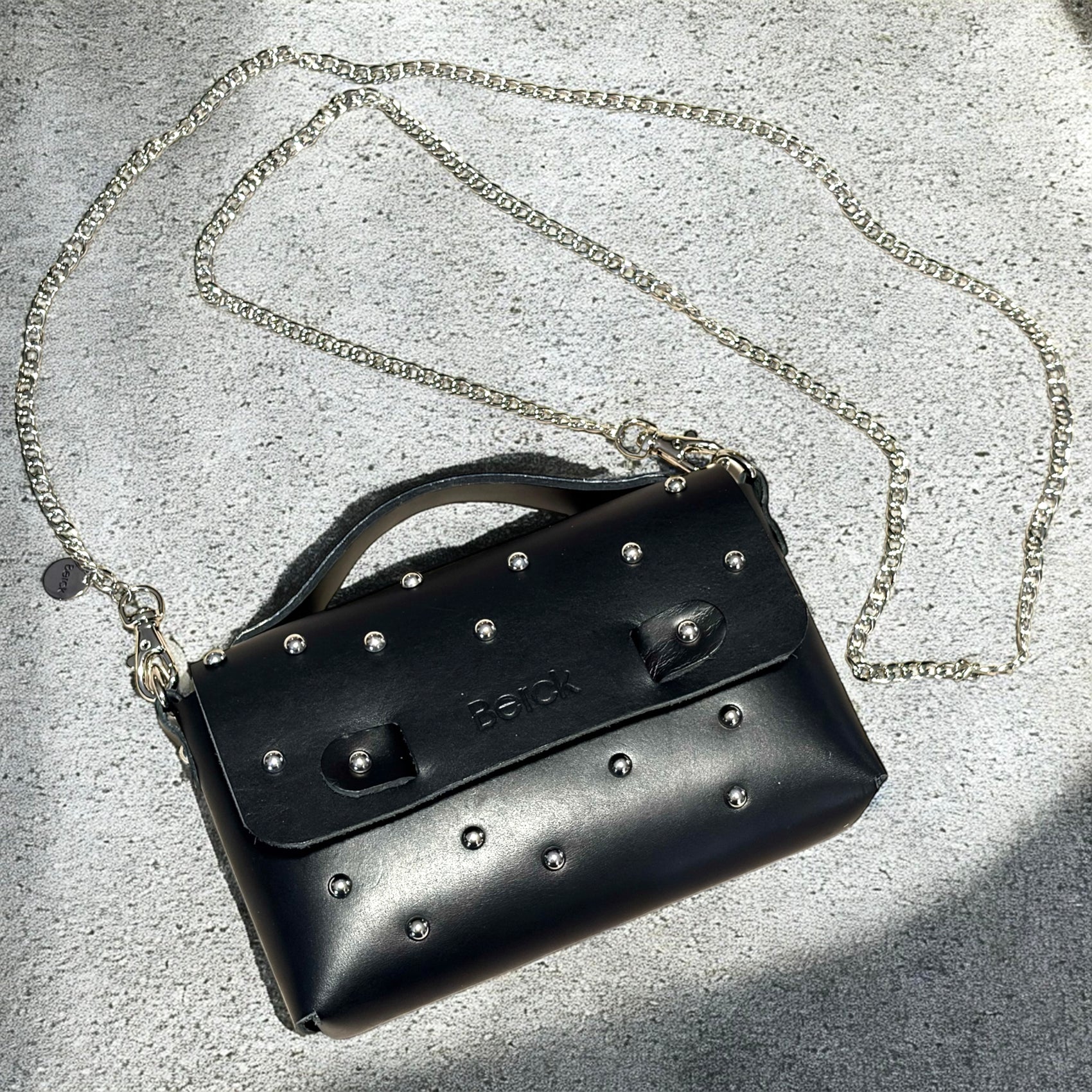 Peace Leather Crossbody Bag